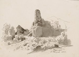 Rovine del castello di Kamen presso Begunje II da Ladislav Benesch